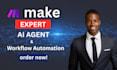 setup make com automation for make com scenario as make com automation expert