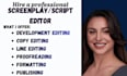 be your script doctor for rewrites coverage and editing screenplay tv pilot