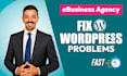 resolve any wordpress issue, bug, elementor, woocommerce error