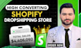 build profitable automated shopify dropshipping online store or setup shopify ad