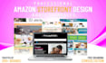 design eye catching amazon store and storefront
