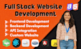 build website development, full stack, front end, backend developer