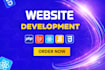 do custom website development as full stack developer, front end developer