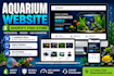 design aquarium website fish store shopify aquarium ecommerce website
