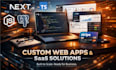 built full stack saas web application with nextjs, typescript and postgres