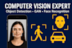 build computer vision, object detection, gan models, facial recognition systems