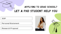 help you perfect your grad school application