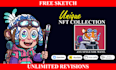 draw and generate 100, 1k, 10k nft art collections