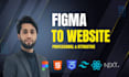 professional figma to react nextjs website development