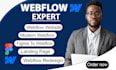 design, redesign or develop webflow website, figma to webflow, webflow expert