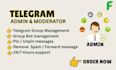 be your crypto telegram admin or moderator