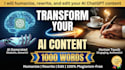 humanize, rewrite and edit your ai chatgpt content