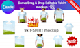 design editable t shirt mockups