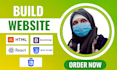 do front end website development and design