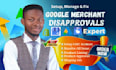 fix google merchant center suspension and misrepresentation