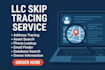 do llc skip tracing, address tracing, asset search, phone lookup