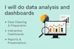 do data analysis and dashboards