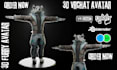 custom vrchat avatar commission anime vrc avatar furry nsfw 3d model vr characte