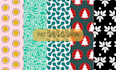 create seamless monogram pattern design