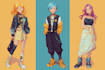 anime style characters commission
