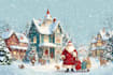 create festive holiday christmas design illustration