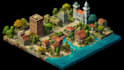 design a 2d map illustration