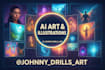 create stunning ai generated art and professional digital illustrations