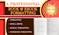 book, ebook formatting, kindle formatting, paperback formatting, layout design