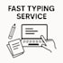 do fast typing, PDF to word, retyping, and data entry work