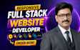be full stack web developer for custom website development