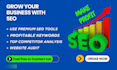 do keyword plan, competitor analysis and website audit