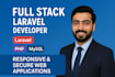 be your professional full stack laravel web developer