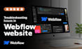 troubleshooting, bug fixing, redesign webflow website