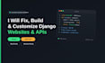 build and fix django website, rest API and backend