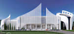 redesign 3d religion buildings,mosque,church 3d render,front elevation,temple,vr