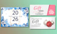 design unique christmas and new year gift cards