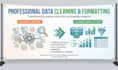 clean , organize , merge , split and format excel data
