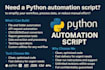 create python automation scripts and tools