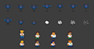 create pixel art characters and sprite sheet animations