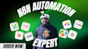 build n8n automation, ai agent workflows, CRM integrations, and API