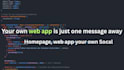 create a custom web app with intergrated ai