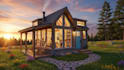 design tiny house, container, cabin, frame and small house