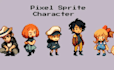 create pixel art,indie game sprite sheet, animation and 2d game assets rpg