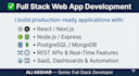 build full stack web applications using react nodejs and postgresql