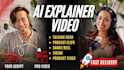 create ai talking head explainer videos and podcast clips with subtitles