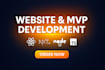build a react nextjs website or mvp