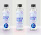 do water bottle label design and packaging with 3d mockup