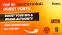 do edu guest posts on top educational institution