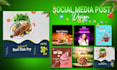 do creative social media all poster, flyer, food banner