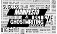 create a unique and professional manifesto, ghostwriting, design, and typography